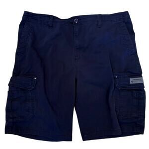 Mens UNIONBAY Dark Blue Cargo Shorts Size 40